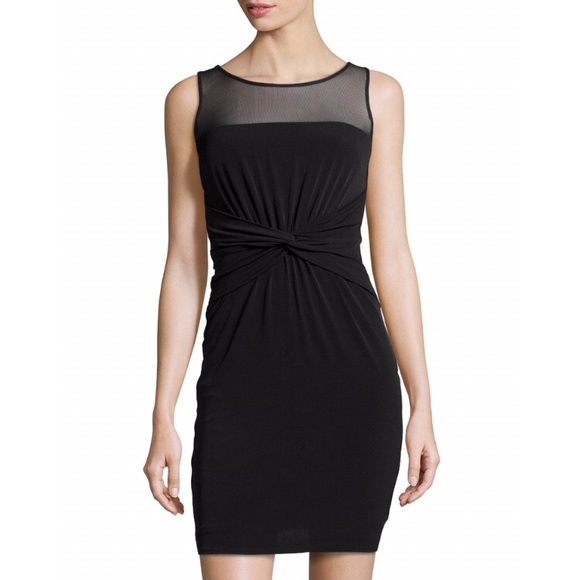 Laundry By Shelli Segal Dresses & Skirts - Laundry x Shelli Segal Front Tie Ruched Mesh Dress